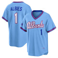 Atlanta Braves #1 Ozzie Albies Powder Blue HOLBERT 2026 City Connect Stadium Jersey