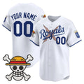 Custom Kansas City Royals x One Piece White HOLBERT Vapor Premier Limited Jersey - Stitched