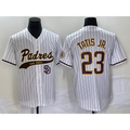 San Diego Padres #23 Fernando Tatis Jr White HOLBERT NEW 2023 Cool Base Stitched Jersey