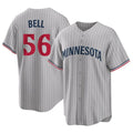 Minnesota Twins #56 Josh Bell Player Gray HOLBERTGame Limited Home Stitched Jerseys