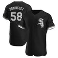 Chicago White Sox #58 Seranthony Dominguez Player Black HOLBERT Limited Elite Home Stitched Jerseys