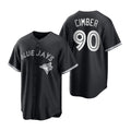 Toronto Blue Jays #90 Adam Cimber Black White HOLBERT Collection Jersey