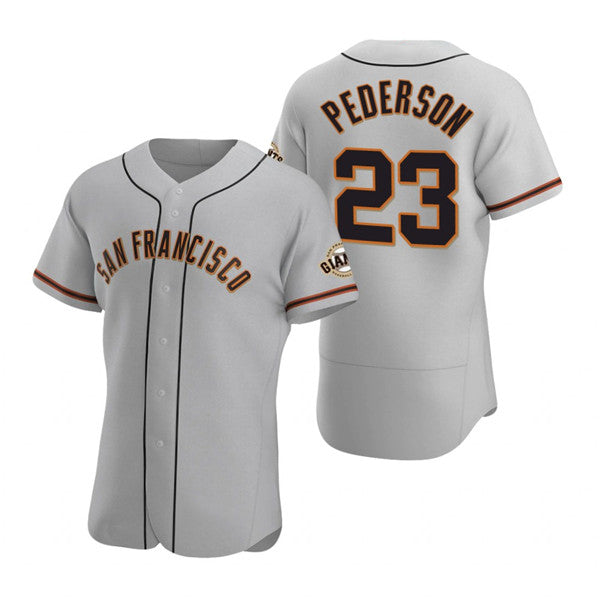 San Francisco Giants #23 Joc Pederson Gray HOLBERT Flex Base Stitched Jersey