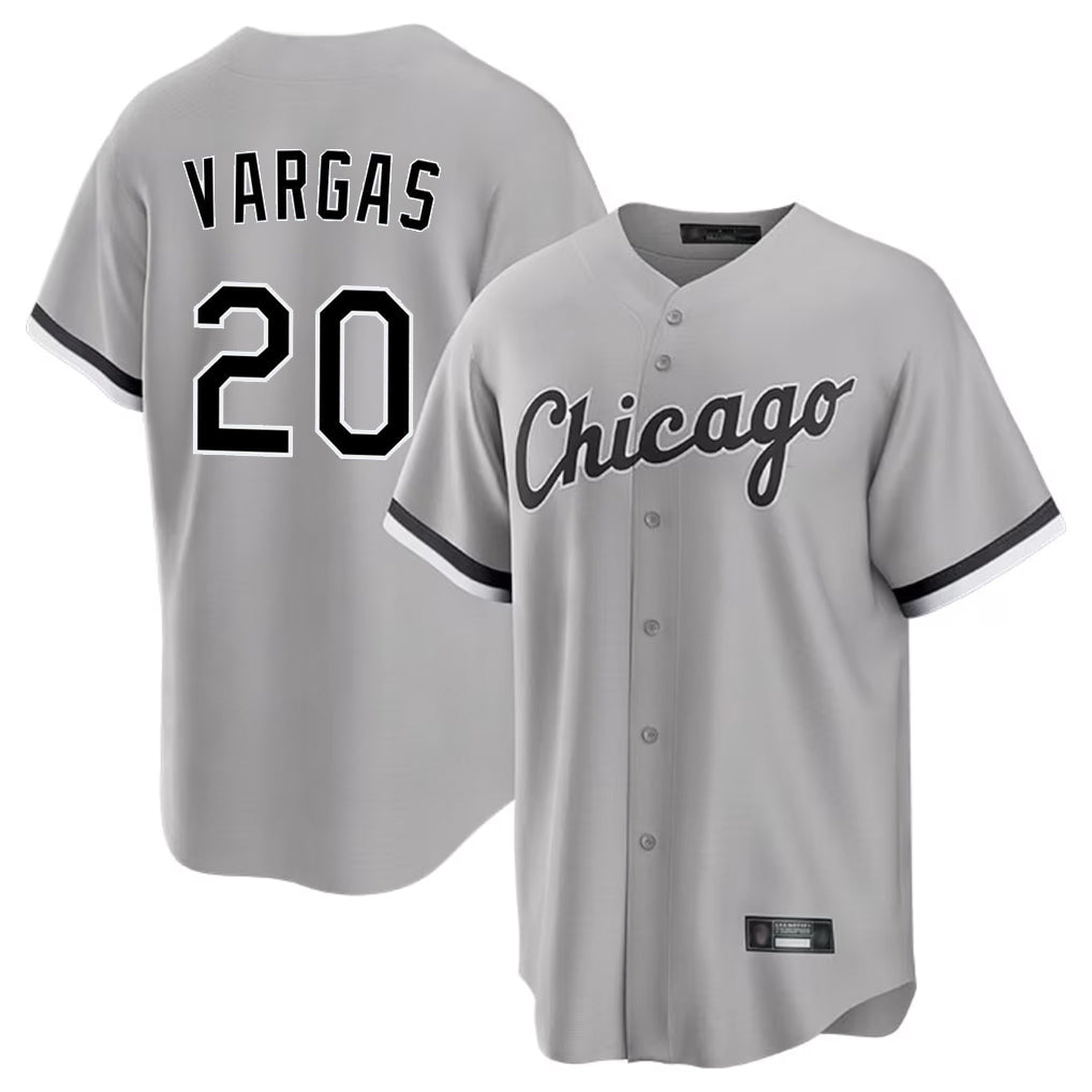 Chicago White Sox #20 Miguel Vargas Player Gray HOLBERT Home Game Stitched Jerseys