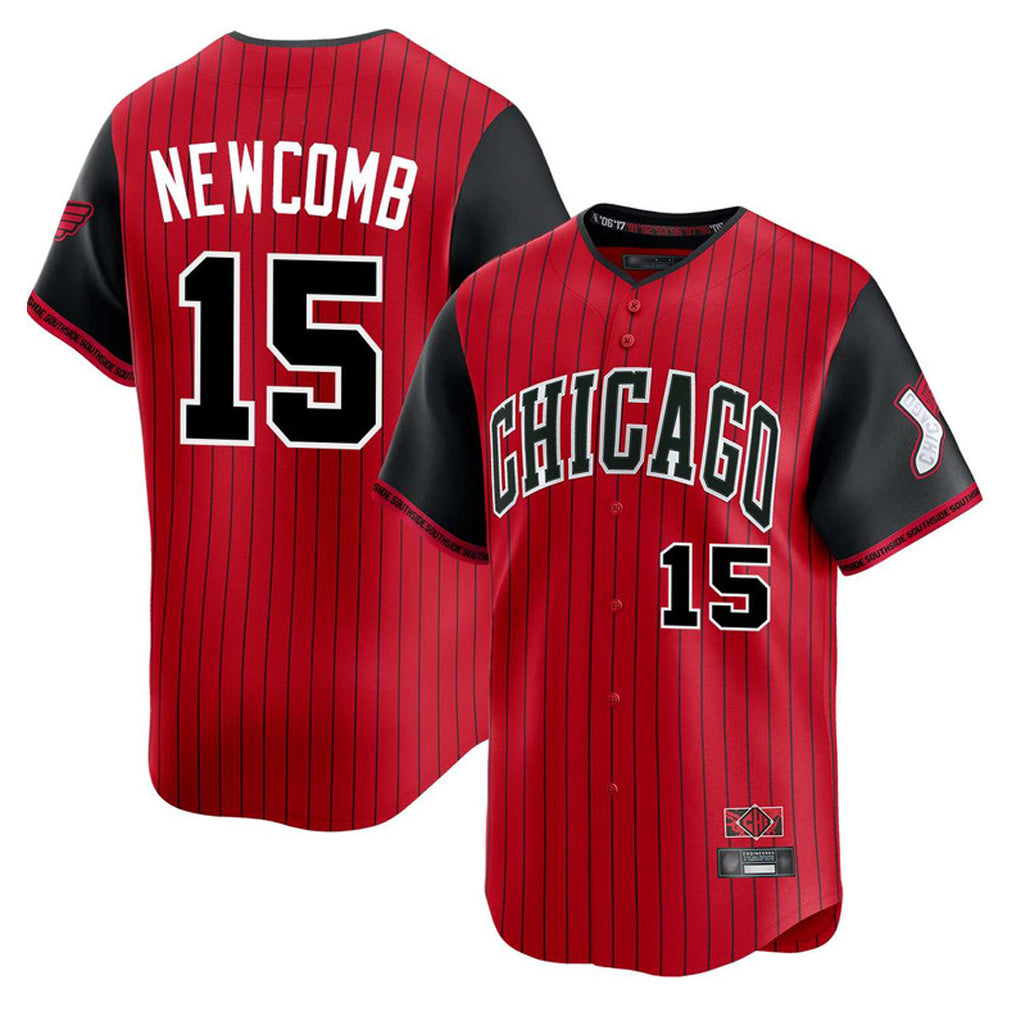 Chicago White Sox #15 Sean Newcomb Player Red HOLBERT City Connect Limited Home Stitched Jerseys