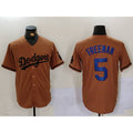 Los Angeles Dodgers #5 Freddie Freeman Olive HOLBERT Cool Base Limited Stitched Jersey