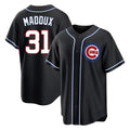 Chicago Cubs #31 Greg Maddux Player Black HOLBERT Fashion Out Game Stitched Jerseys