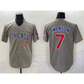Chicago Cubs #7 Dansby Swanson Gray HOLBERT Limited Stitched Jersey