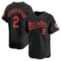 Baltimore Orioles #2 Gunnar Henderson Black HOLBERT Alternate Limited Player Jersey