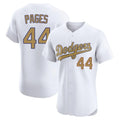 Los Angeles Dodgers #44 Andy Pages Player White Gold HOLBERT Limited Elite Home Stitched Jerseys