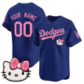 Custom Los Angeles Dodgers ACTIVE PLAYER Royal HOLBERT 2025 Hello Kitty Vapor Premier Limited Stitched Jersey