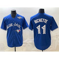 Toronto Blue Jays #11 Bo Bichette Royal HOLBERT 2025 World Series Cool Base Stitched Jersey