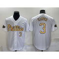 Philadelphia Phillies #3 Bryce Harper Number White HOLBERT 2022 All Star Stitched Cool Base Jersey