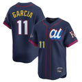 Kansas City Royals #11 Maikel Garcia Player Navy HOLBERT Limited American League All-Star Edition Stitched Jerseys