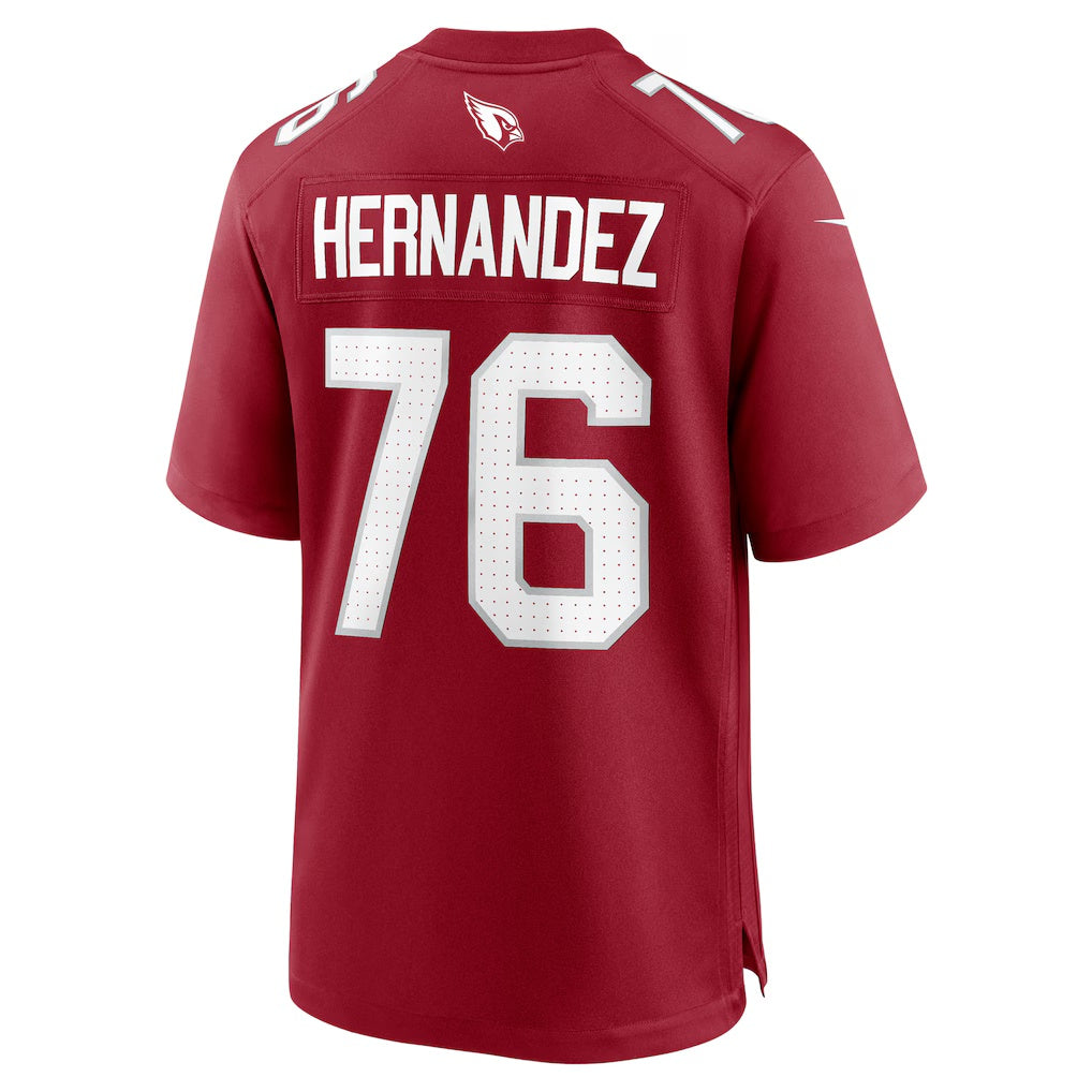 A.Cardinals #76 Will Hernandez Cardinal HOLBERT Team Game Jersey