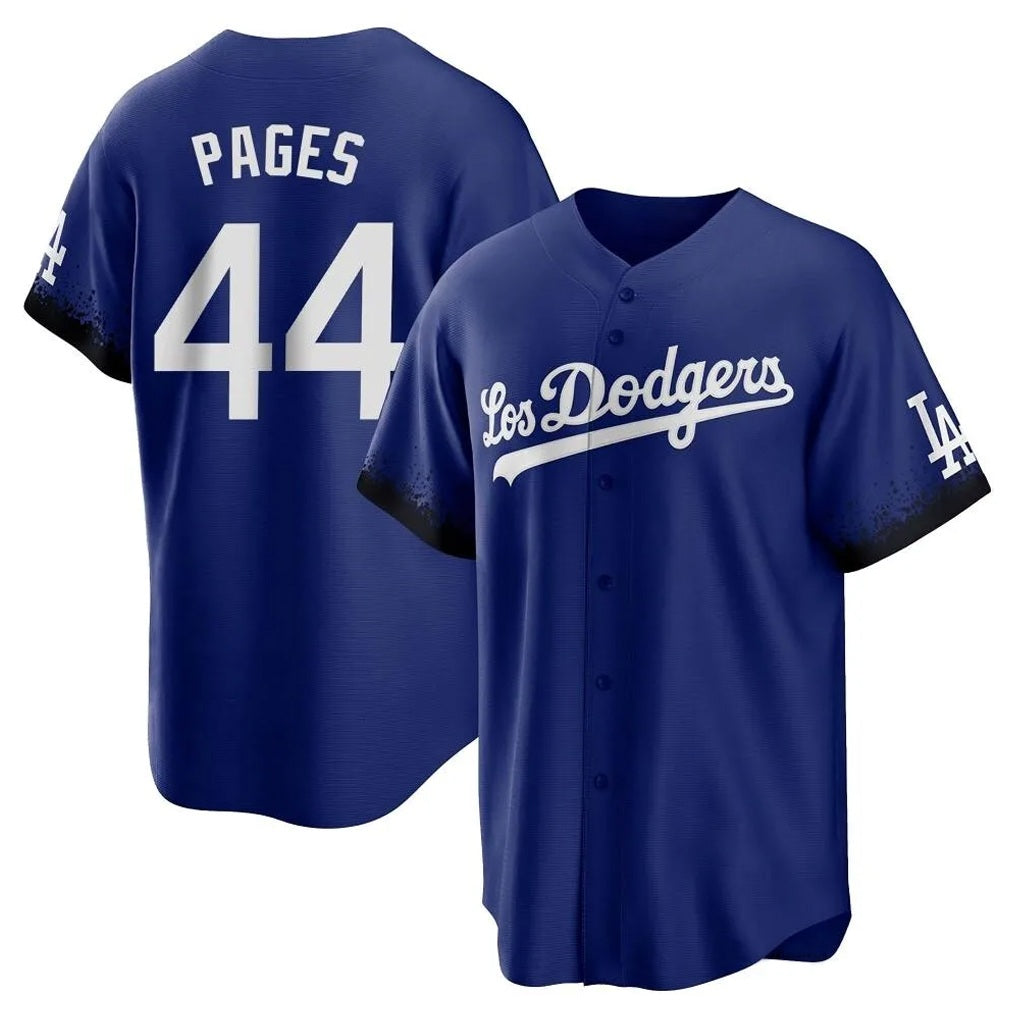 Los Angeles Dodgers #44 Andy Pages Player Royal HOLBERT City Connect Home Game Stitched Jerseys