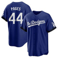 Los Angeles Dodgers #44 Andy Pages Player Royal HOLBERT City Connect Home Game Stitched Jerseys