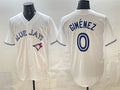 Toronto Blue Jays #0 Andres Gimenez White Gold HOLBERT 2025 American League Champions Limited Jersey