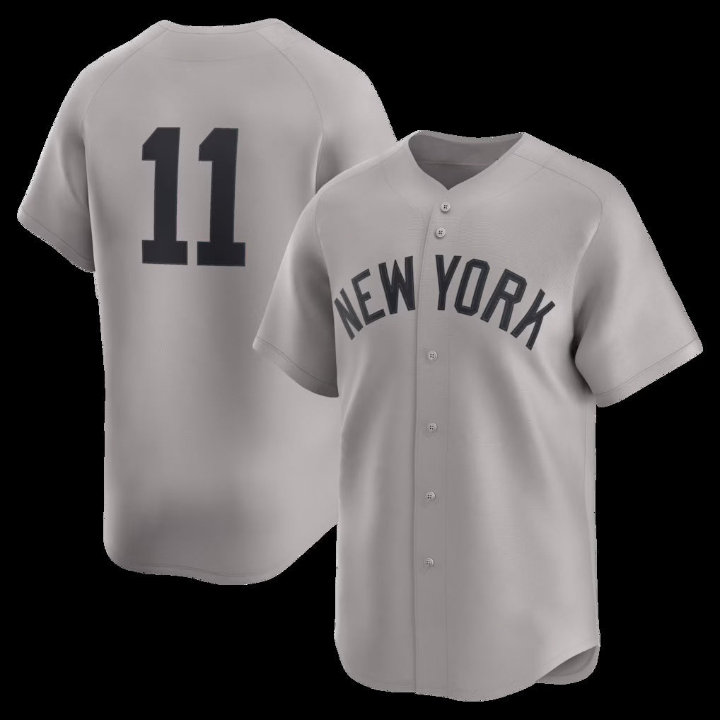 New York Yankees #11 Anthony Volpe Gray HOLBERT Road Limited Player Jersey