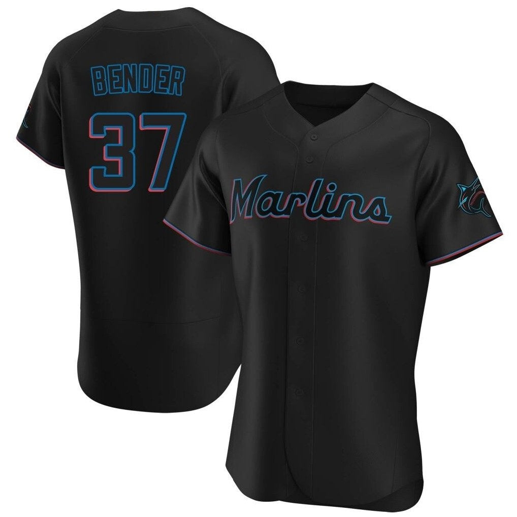 Miami Marlins #37 Anthony Bender Player Black HOLBERT Home Limited Elite Stitched Jerseys