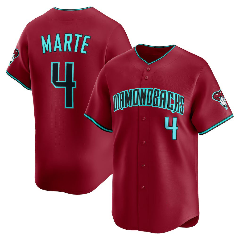 Arizona Diamondbacks #4 Ketel Marte Red HOLBERT Alternate 2 Limited Player Jersey