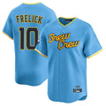Milwaukee Brewers #10 Sal Frelick Player Light Blue HOLBERT City Connect Home Limited Stitched Jerseys