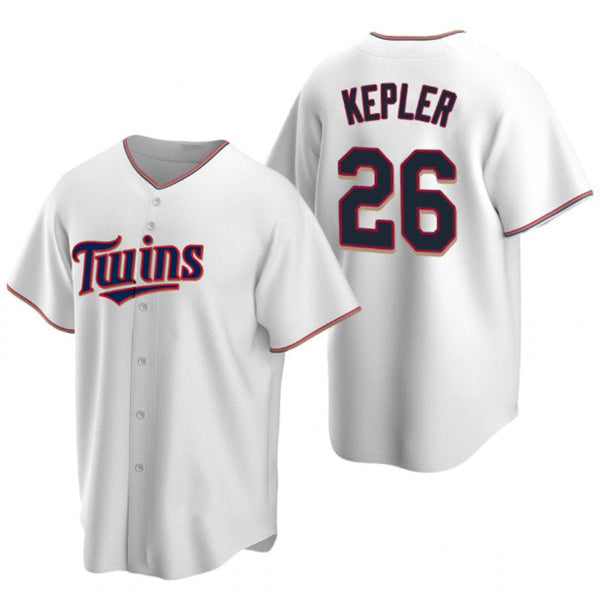 Minnesota Twins #26 Max Kepler White HOLBERT Cool Base Stitched Jersey