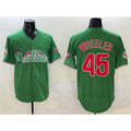 Philadelphia Phillies #45 Zack Wheeler Green HOLBERT Phanatic Limited Stitched Jersey