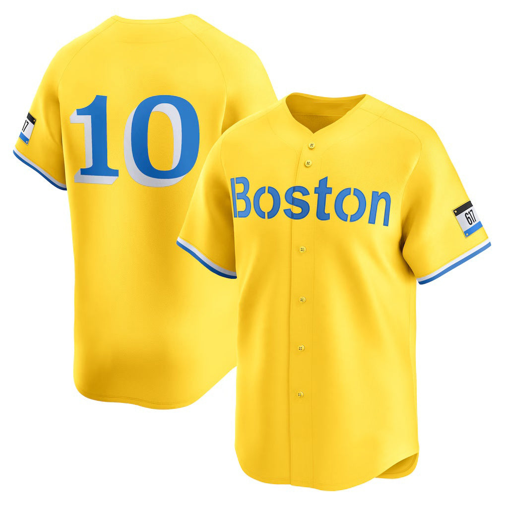 Boston Red Sox #10 Trevor Story Gold HOLBERT City Connect Limited Player Jersey