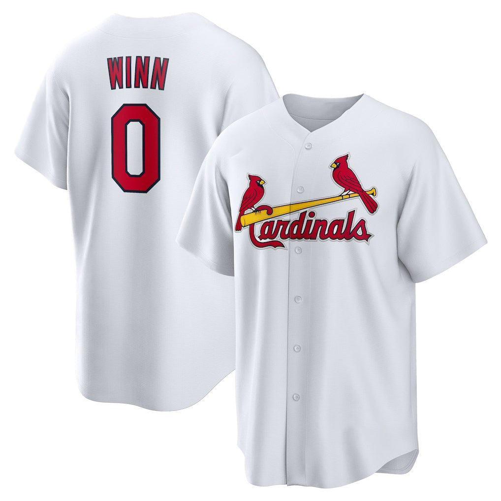 St. Louis Cardinals #0 Masyn Winn White HOLBERT Home Replica Jersey