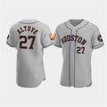 Houston Astros #27 Jose Altuve Gray HOLBERT 60th Anniversary Flex Base Stitched Jersey