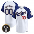 Custom Los Angeles Dodgers Vin Scully Patch Gold Trim Vapor Premier Limited Jersey ¨C White HOLBERT