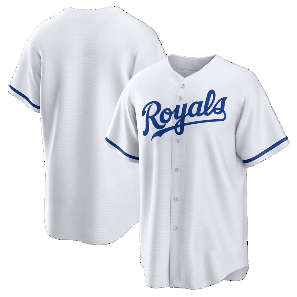 Kansas City Royals White HOLBERT Home Big & Tall Replica Jersey