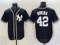 New York Yankees #42 Mariano Rivera 2026 Fashion Replica Black HOLBERT Out Stitched Jersey