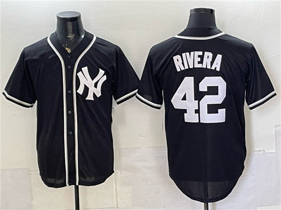 New York Yankees #42 Mariano Rivera 2026 Fashion Replica Black HOLBERT Out Stitched Jersey