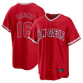 Los Angeles Angels #16 Yusei Kikuchi Player Red HOLBERT Home Game Stitched Jerseys