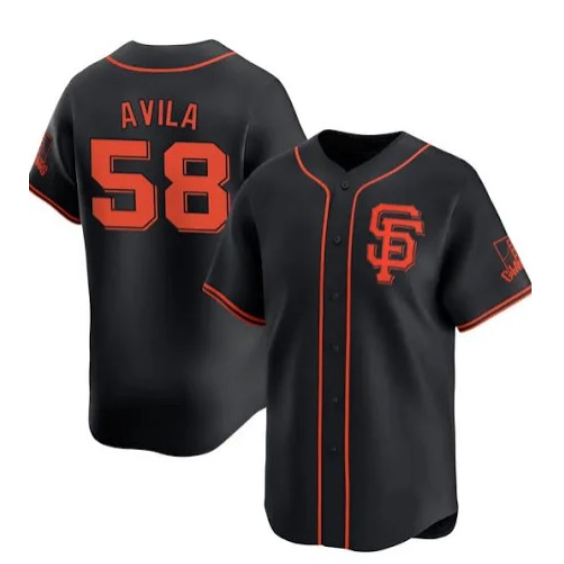 San Francisco Giants #58 Nick Avila Black HOLBERT 2024 Black AlternateLimited Stitched Jersey