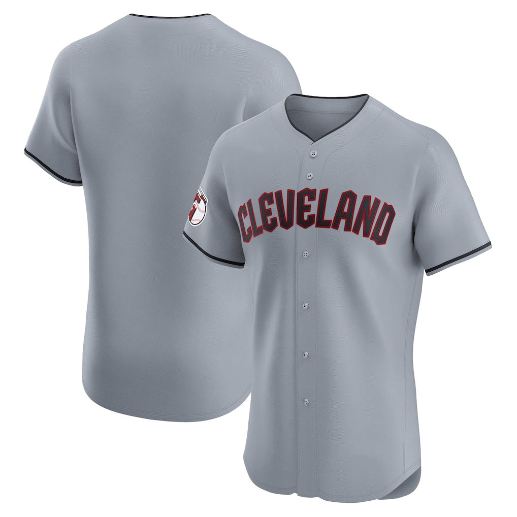 Cleveland Guardians Gray HOLBERT Alternate Vapor Premier Elite Patch Jersey