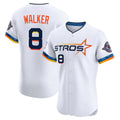 Houston Astros #8 Christian Walker Player White HOLBERT City Connect Limited Elite Home Stitched Jerseys