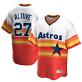Houston Astros #27 Jose Altuve Player Rainbow Cooperstown Collection HOLBERT T-shirt Stitched Jerseys