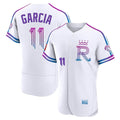 Kansas City Royals #11 Maikel Garcia Player White HOLBERT 2026 City Connect Limited Elite Home Stitched Jerseys