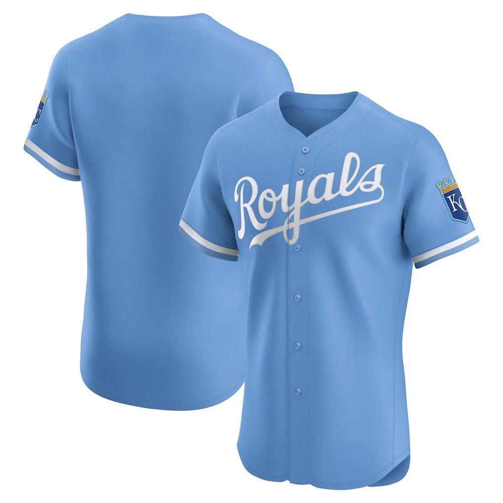 Kansas City Royals Light Blue HOLBERT Alternate Elite Jersey