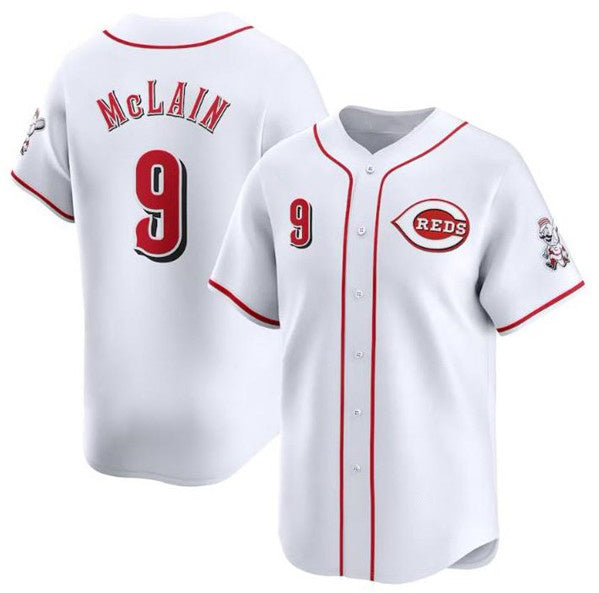 Cincinnati Reds #9 Matt McLain White HOLBERT Home Limited Stitched Jersey