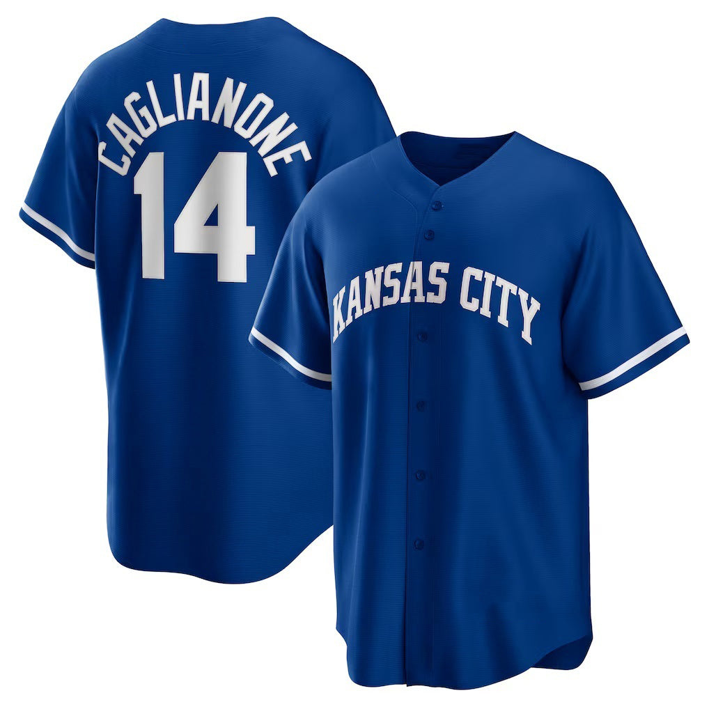 Kansas City Royals #14 Jac Caglianone Royal HOLBERT Alternate Replica Jersey