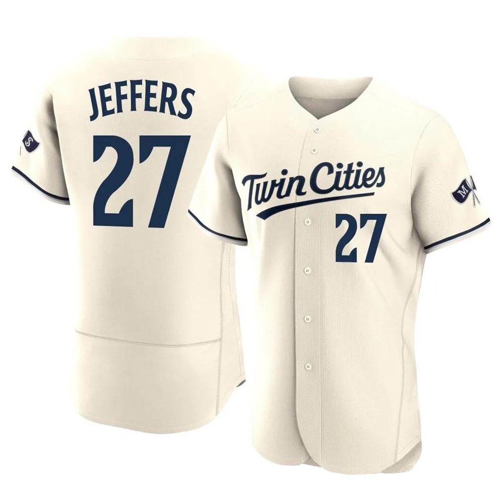 Minnesota Twins #27 Ryan Jeffers Player Cream HOLBERTHome Limited Elite Stitched Jerseys