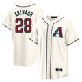 Arizona Diamondbacks #28 Nolan Arenado Player Cream HOLBERT Home Game Stitched Jerseys