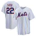 New York Mets #22 Juan Soto White HOLBERT Home Replica Player Jersey