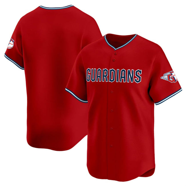 Cleveland Guardians Blank Red HOLBERT Alternate Limited Stitched Jersey