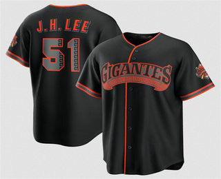 San Francisco Giants #51 Jung Hoo Lee Black HOLBERT 2026 Alternate Stadium Stitched Jersey