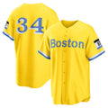 Boston Red Sox #34 David Ortiz Gold HOLBERT Retired Player City Connect Replica Jersey